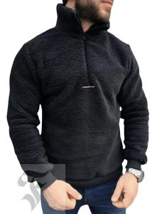 Bluza męska bukla czarna z zamkiem FURIA ELITE