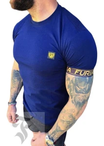 Koszulka granatowa logo FURIA MUSCLE FIT 