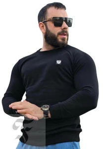 Bluza męska czarna klasyczna FURIA BASIC